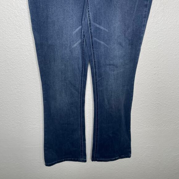 Democracy Womens Jeans Size 6 High Rise Itty Bitty Boot Dark Wash Denim - Picture 10 of 13